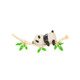 Pei Nanwei Panda brooch for women, Chinese style corsage for women, collar pin, cartoon pin, anti-exposure pin, fixed corner buckle, 1 panda hugging bamboo brooch