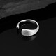 Qiuyu sterling silver frosted vegetarian ring index finger ring for women niche design high-end fashion open ring Christmas gift sterling silver ring exquisite gift box