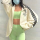 阿迪达斯 （adidas）三叶草外套女装夏季新款运动服时尚休闲舒适立领夹克JI9767 JI9768汉玉白 2XL