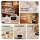 Lock & Lock all-glass health kettle electric kettle split boiling teapot small flower teapot constant temperature heating insulation mini teapot 1L
