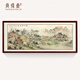 Shangdetang hand-painted landscape painting, living room hanging painting, decorative painting, landscape painting, sofa background wall calligraphy and painting, office high-end ink painting 91807-Xishan Qingyi Picture-Solid Wood Frame, Mounted 218*88cm (recommended)