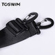 Toswim Tuosheng Schwimmpaket nasses und trockener Trennung Männer und Frauen wasserdichtes Speicherpaket Side Cross Rucksack Fitness Sportpaket Schwarzer Jäger