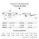 Junge Anti-Blau-Licht-Lesebrille Ultra-leichte HD-ältere Männer mittleren Alters und ältere Gläser N1032 Schwarz +200 Grad