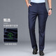 
Hailan Men's Casual Pants Summer Thin 2025 New Straight Loose Men's Pants Business Suit [Summer] 722-Naru Blue Thin 33 (175)