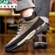 Cartelo Cotton Shoes Men's 2025 Hiver Nouveau cuir authentique plus toison Boots de neige en laine épaissi des chaussures masculines chaudes et décontractées