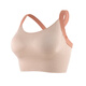 Modal high-intensity sports underwear for women gathering, preventing sagging, running, shock-proof fitness, beauty and back integrated yoga vest bra, taro purple M (100-120Jin [Jin equals 0.5 kg])