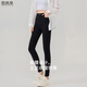 Shercehman leggings for women with spring and autumn high waisted feet versatile slim and thin tight pencil magic black pants