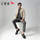 Red Dragonfly (Red Dragonfly) Herrenschuhe Neue Stil Top-Layer-Kuhlatten-Style Britisch-Stil-Lederschuhe Herrengeschäft Casual Pendler Dad Schuhe Schwarz [Vier-Jahreszeiten-Single-Schuhe] WTA15254 41 Lederschuhgröße, dieser Stil 40 = Sportschuhgröße 41