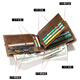 
HARPRSON Men's wallet multiple card slots short cowhide cowhide wallet anti-theft genuine leather wallet 20% off anti-theft brush wallet luxury goods Oil coffee 14 card slots; 2 large banknote slots