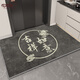 Hua Feihua new house move-in door mat red Chinese door mat home door entry and exit safety door mat gold red-Fu character 100x120cm