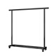 Jingyouyus neue Kleidertrocknungsregal bodenhöflich heimgesuchte Kleidung Balkon Klappstange Indoor Mobile Schlafsaal 1105 cm schwarz 22-Tube Teleskop-tragend 45
