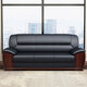 Longxu Office Furniture Office Sofa Office Simple Reception Sofa Business Leather Sofa Xipi Three-Seater