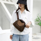 Mia's new one-shoulder small bag women's crossbody bag simple women's bag canvas bag versatile women's Oxford cloth shell bag coffee color