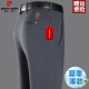 皮尔卡丹2025中年男春夏薄款长裤爸爸休闲裤弹力免烫直筒西裤商务夏装 686A黑色 31