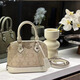 I.T CKENGRT2024 Chinese Valentine's Autumn and Winter Fashion Classic Versatile High-quality Texture Shell Bag Niche Hand-Laundry Single Shoulder Crossbody Bag Women's Khaki Medium Bag