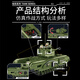 Les nouveaux groupes de construction de réservoirs de Panlos Toys pour garçons Su-100 Tank Destroyer Modality Model Offrent des cadeaux aux cadeaux pour enfants Churchill Tank-Dynchic Edition + Remote Control Power Group
