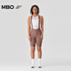MBO Summer Women's Double Arrow Cycling Shorts T110 Multicolor Versatile Bib Cycling Shorts Red Twilight L