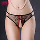 Sexy thong 2024 new style women's low-waist open crotch lace temptation Japanese style 1107 red