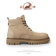 Ram echtes Leder Martin Boots Herren 2025 Sommer Neue dicke alleinige Kick-freie Arbeitsstiefel High Top Herrenschuhe Outdoor Desert Boots Aprikosenfarbe 39 39
