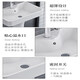 Household ceramic pedestal basin wash basin wash basin integrated floor-standing wash basin bathroom sink small apartment 40*29 pedestal basin with drainer