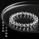 Shi Chuan Baishi Natural White Crystal Bracelet Men and Women Bracelet Crystal Buddha Beads Couple Bracelet Birthday Gift for the Year of the Life