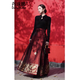 DanZhuNa (DanZhuNa) red horse-faced skirt full set of 2024 New Year of the Dragon Year New Year Chinese dress Women's toast clothing engagement dress set 2679 black top + red horse-faced skirt XL