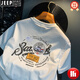 JEEP SPIRIT white T-shirt men's summer new high-end trend printed T-shirt American light luxury Xinjiang cotton comfortable short-sleeved T-shirt green [JSW9906 Mint green] M suitable for 90-108Jin [Jin equals 0.5 kg] wear