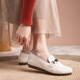 Zapatos de madre de cuero suave de cuero genuino Kanglibi Zapatos individuales de mediana edad y viejos cómodos y no cansados zapatos de cuero de mediana edad y viejos zapatos para mujeres jóvenes y sin deslizamiento de la primavera y otoño 672 zapatos individuales fuera de la orden de compra blanca entrega temprana 35
