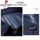 皮尔卡丹（pierre cardin）春秋季男士商务休闲夹克西装中青年纯色翻领薄款韩版修身风衣外套 浅灰色1048 L【建议110-130斤】