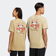 Adidas Neo Herren- und Frauen Sommerpaare neue Produktpaare, die gelegentlich atmungsaktive und bequeme runde Nacken-T-Shirt HC9742 Brown/Same Style m