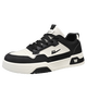 
Huili men's shoes new style board shoes men's small white shoes soft sole height-enhancing sports and casual shoes men 4877Z rice black 40
