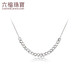 Lukfook Jewelry Platinum 950 Disco Beads Platinum Necklace Women's Chain Gift Price G07TBPN0014 Approximately 3.90 grams
