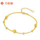 Liuguifu Jewelry Yellow 18K Gold Bracelet Cat's Eye Fashion Double Layer Bracelet for Women EK0400025