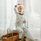 Nest Designs pour enfants en coton pur coton coller des manches longues pantalons longs pantalons pyjamas hommes et femmes automne et hiver nouveaux produits universels pour quatre saisons première neige 80 (hauteur suggérée 73-82 cm)