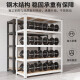 Nanbowan trunk storage rack for storage rack for floor-standing multi-layer suitcase storage rack against wall shelf display cabinet for household use upgrade and deepen 5 layers 12040cm-white