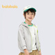 BALABALA Kinderbekleidung Jacke für Kinder Top 2025 Spring Kapuze Waffel Modetrend 209125105102