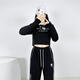 CIQHUNK Subject Three Dance Clothes Black Jazz Dance Set Sports Trousers Women's Street Hip Hop Hiphop Casual Pants Jump 1049 Rose Red Cotton Pants S