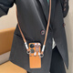 Bonmishuo brown trendy brand crossbody suitable for Huawei p50pocket mobile phone case folding screen p50 treasure box new cartoon PocketS lanyard protection case brown leather shell + star rabbit + brown crossbody elastic rope Huawei Pocket 2