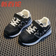 New Balance n574 Children's Sports Shoes Autumn and Winter Genuine Leather Girls Casual Forrest Gump Shoes N-shaped Shoes Baby Shoes Boys Dad Shoes Gray Velcro 23/Inner Length 15CM