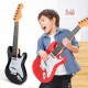 Jingqiao Kinder großer Größe spielt Jungen und Mädchen Simulation Ukulele Elektronische Gitarrenspielzeugmusik Anfänger Musikinstrument grenzüberschreitende A-Style Red E-Gitarre ~ String Induktion Lademodell