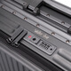 Walker Shop suitcase 2025 new front open cover boarding trolley case sturdy and durable multi-functional travel case Gun color [front open cover + cup holder + brake wheel] 20-inch [spot direct delivery/boarding case]
