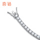 Hi diamond platinum diamond bracelet for women 1 carat four-claw tennis bracelet full of diamonds row of diamonds bracelet for girlfriend Valentine's Day gift Pt950 platinum total 1 carat full diamond bracelet