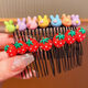 Haiyiduo children's hair comb girls bangs sorting broken hair artifact cartoon hair accessories comb hair fixer summer hairpin for women candy color comb 5 pieces