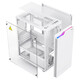 爱国者JV13 MATX侧透亚克力240水冷台式主机台式机电脑机箱 白色（32CM显卡限长）