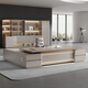 Zhiyi Boss Desk Simple Modern Tables and Chairs New Chinese Style Executive Desk Single President Desk Manager Commercial Office Furniture 2.6 Meter Luxury Boss Desk