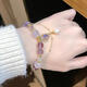 Antimei Ewiges Herz Amethysten Armband Kinderarmband Neues chinesisches Armband Perlen Licht Luxus Mädchen Geburtstag Geschenk Süßigkeiten Armband