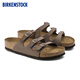 Birkenstock Birkenstein La suela suave y cómoda de las zapatillas múltiples de Cork Florida Florida Brown Versión regular 53881 37