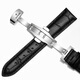 
Tangin Tianjun original leather watch strap butterfly buckle for men and women 7027/7025/7031/7029 bracelet 20 white + rose buckle 20mm