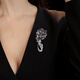 Oppenheim benheart Danish flower brooch high-end exquisite fashion light luxury pin suit coat accessories corsage brooch-flower gradient purple