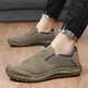 Huilijun 2025 summer footwear men's shoes for work at construction site men's labor insurance sports waterproof non-slip wear-resistant work shoes khaki 42